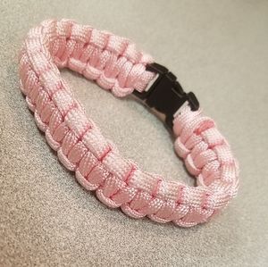 💥Free w/ bundle💥 Pink Nylon Survival Bracelet